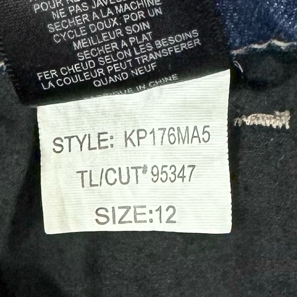 Kut From the Kloth Catherine Mid Rise Boyfriend Jeans 12 dark wash relaxed fit - Picture 8 of 10